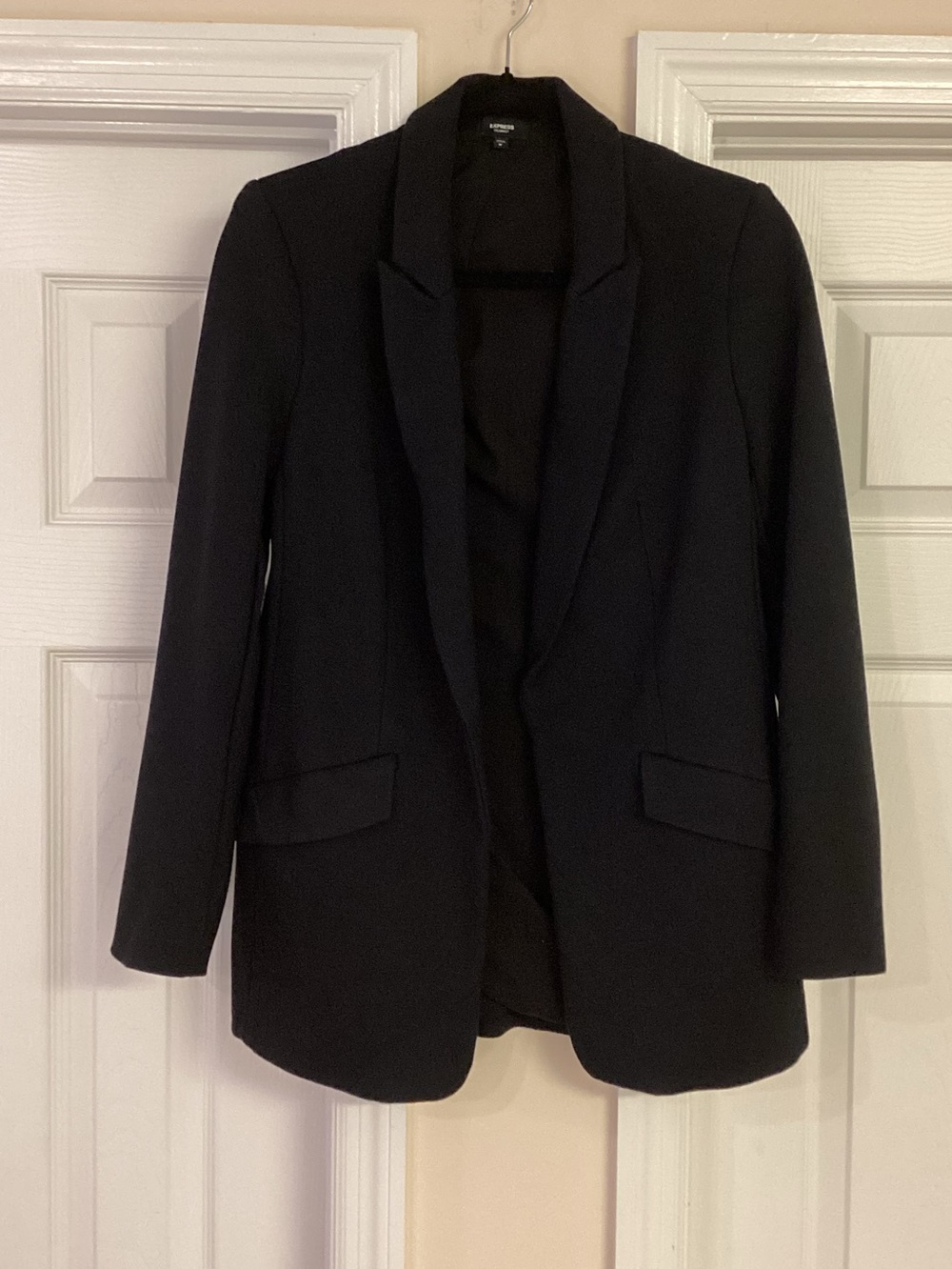 Express Black Columnist Open Front Blazer